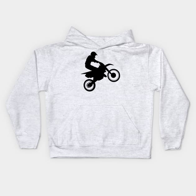 Motocross Kids Hoodie by hobrath